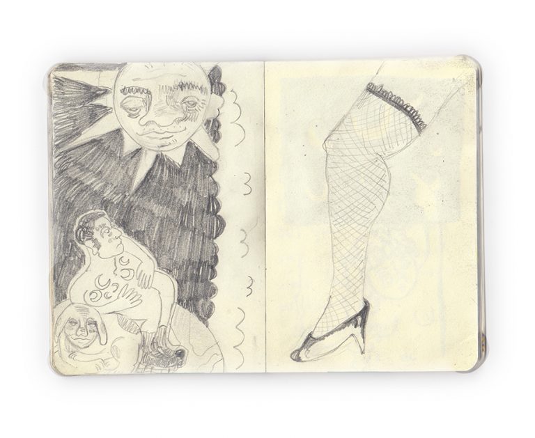 Sketchbook - mixed media, 10cm x 13cm